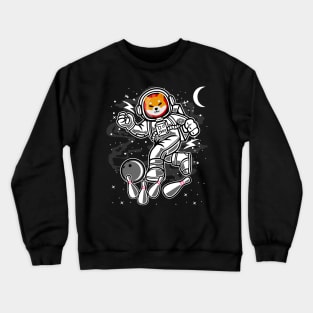 Astronaut Bowling Shiba Inu Coin To The Moon Shib Army Crypto Token Cryptocurrency Blockchain Wallet Birthday Gift For Men Women Kids Crewneck Sweatshirt